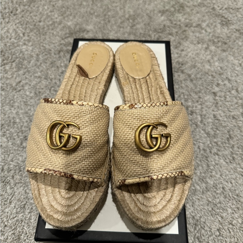 Gucci Jute Espadrilles